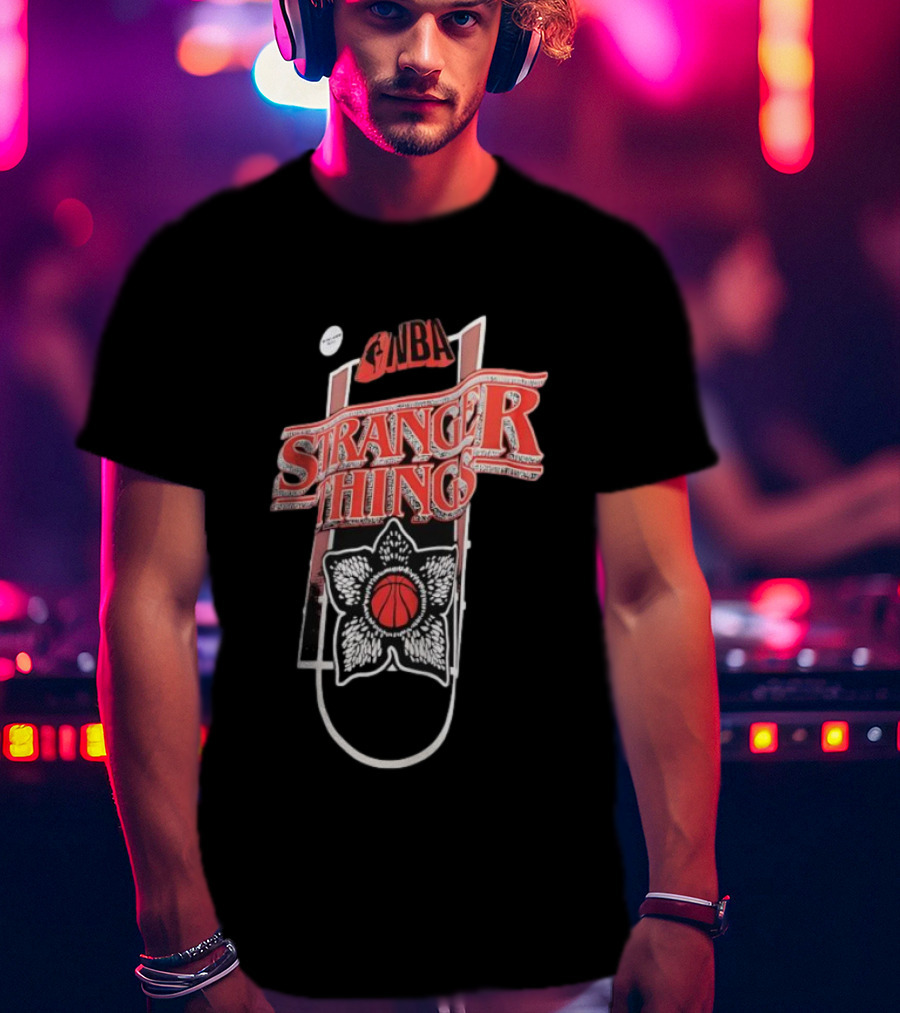 Stranger Things NBA Crossover Demogorgon Basketball T-Shirt