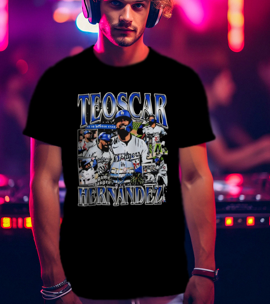 Teoscar Hernández Los Angeles Dodgers Game Changer Stadium T-Shirt
