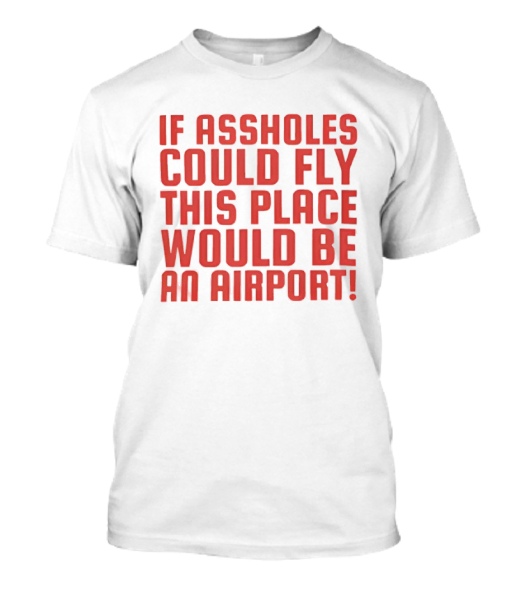 If Assholes Could Fly This Place Would Be An Airport Bold Humorous T-Shirt
