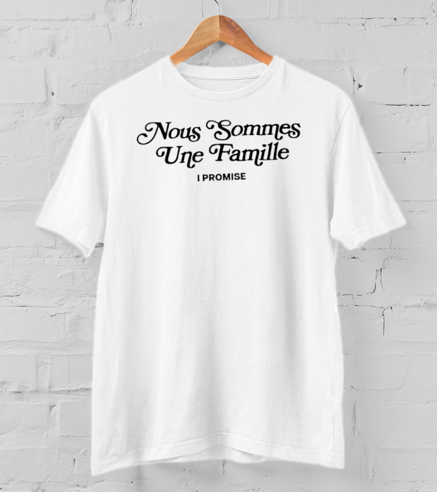 LeBron James Nous Sommes Une Famille I Promise Basketball Icon Unity T-Shirt