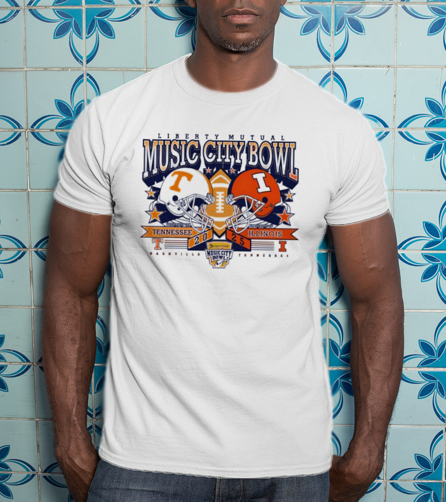 Liberty Mutual Music City Bowl Tennessee Vs Illinois December 2025 Nashville T-Shirt