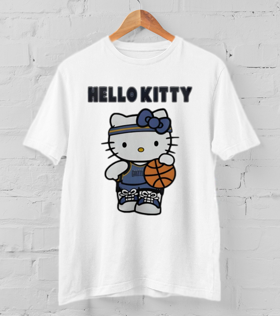 Memphis Grizzlies Hello Kitty Basketball Collaboration T-Shirt