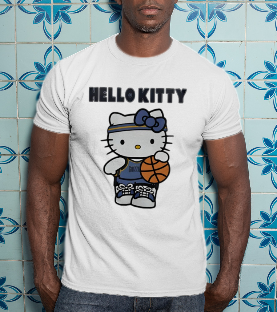 Memphis Grizzlies Hello Kitty Basketball Collaboration T-Shirt