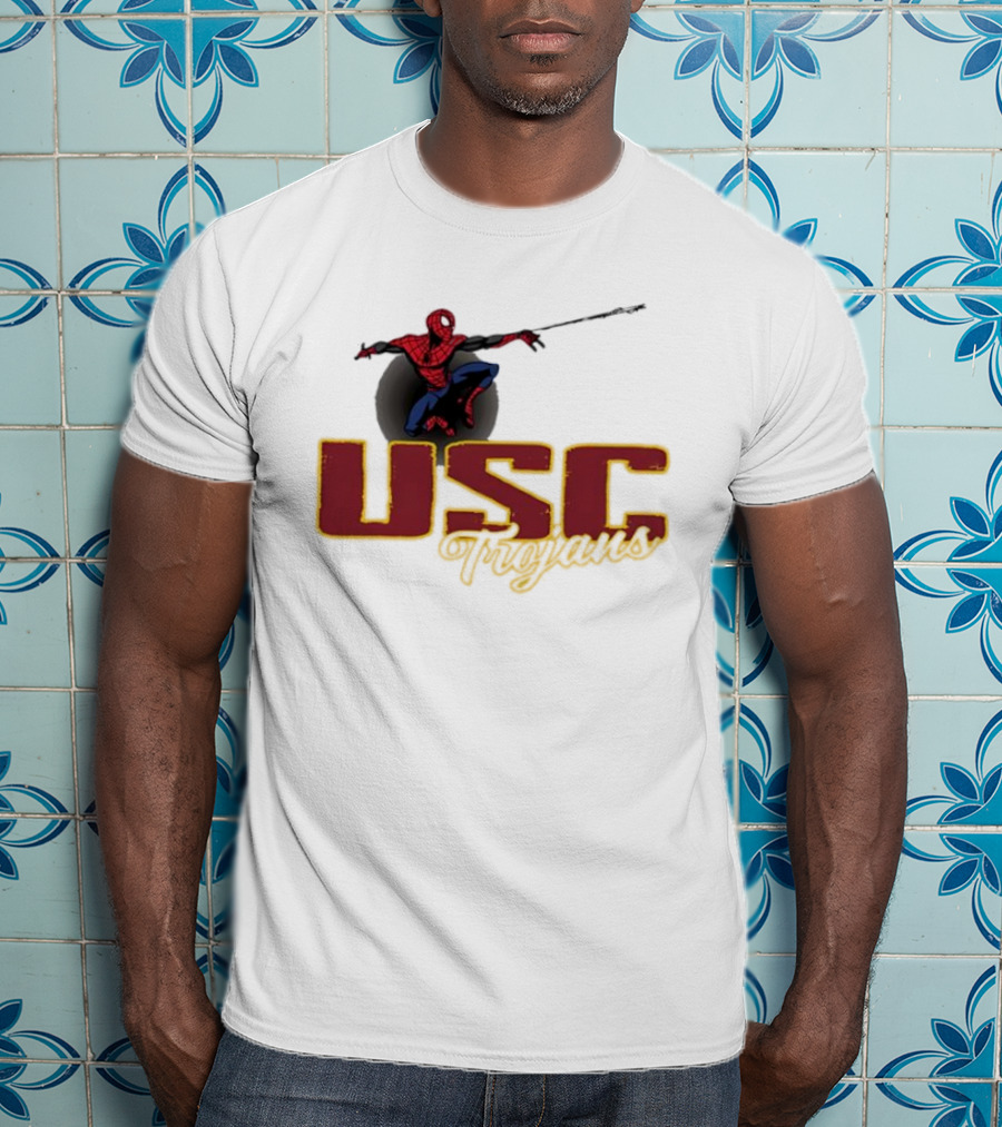 USC Trojans Marvel Spider Man Collaboration T-Shirt