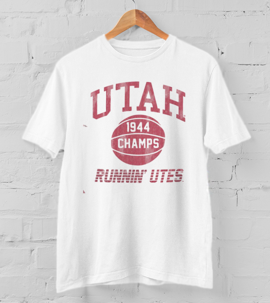 Utah 1944 Champs Runnin' Utes Victory Celebration T-Shirt