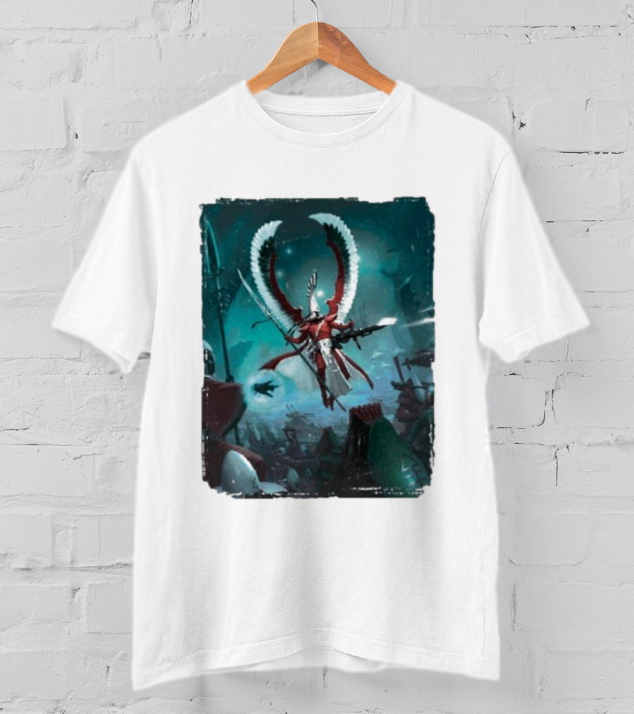 Warhammer 40 000 Aeldari Avatar Epic Battle Wings Fantasy Science Fiction T-Shirt