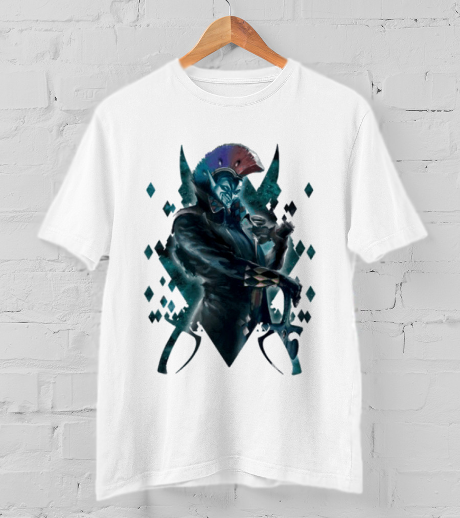 Warhammer 40 000 Aeldari Harlequin Character Iconic Fantasy Gaming T-Shirt