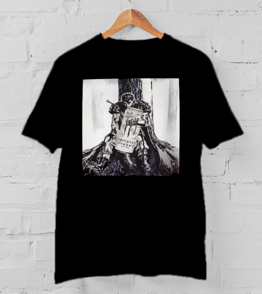Guts Berserk With Monster Energy Ultra Drink Manga T-Shirt