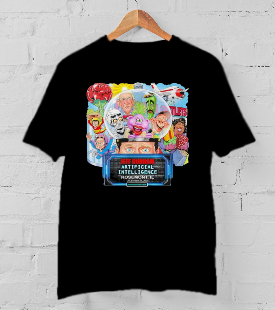 Jeff Dunham Artificial Intelligence Tour Rosemont IL December 31 2025 T-Shirt
