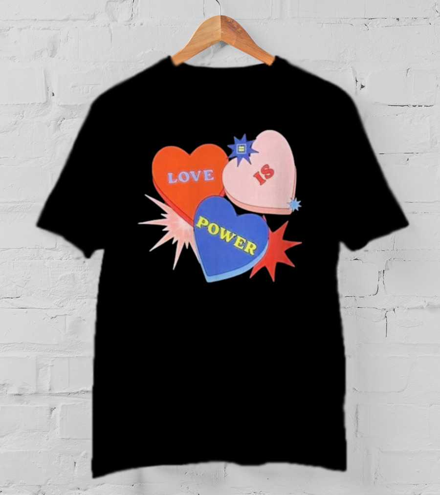 Love Is Power Heart Shapes Human Rights Campaign T-Shirt
