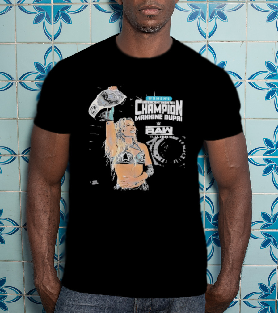 Maxxine Dupri Women's Champion Belt WWE RAW T-Shirt