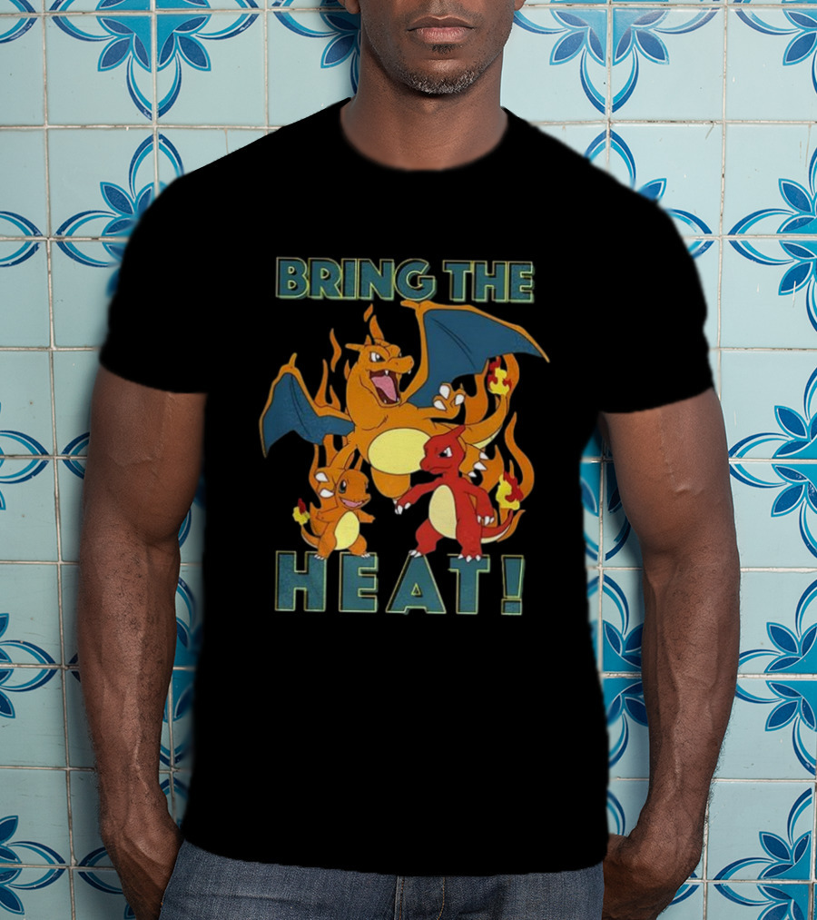 Bring The Heat Charizard Charmander Pokémon Characters T-Shirt