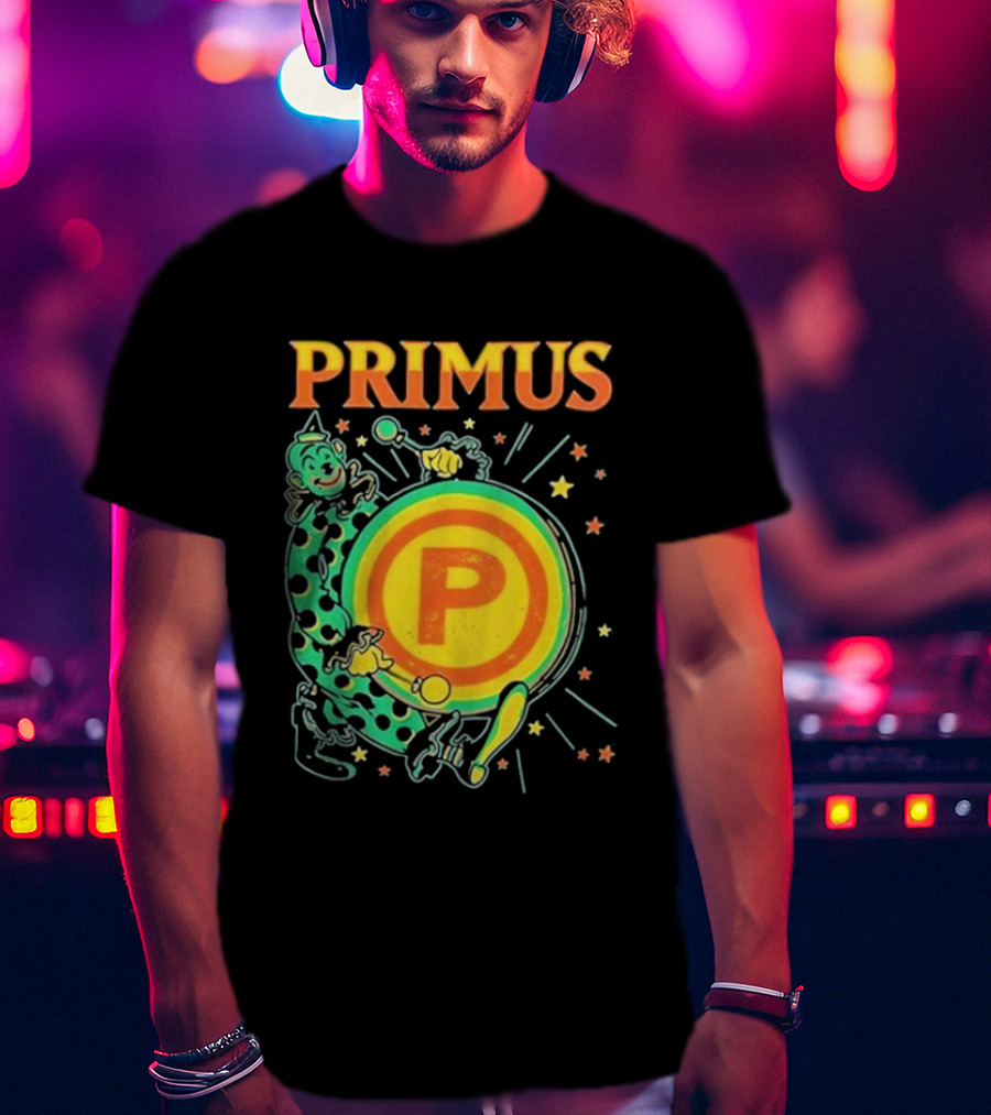 Primus Send In The Clowns New Year's Eve Oakland 2025 Event Featuring Drummer T-Shirt