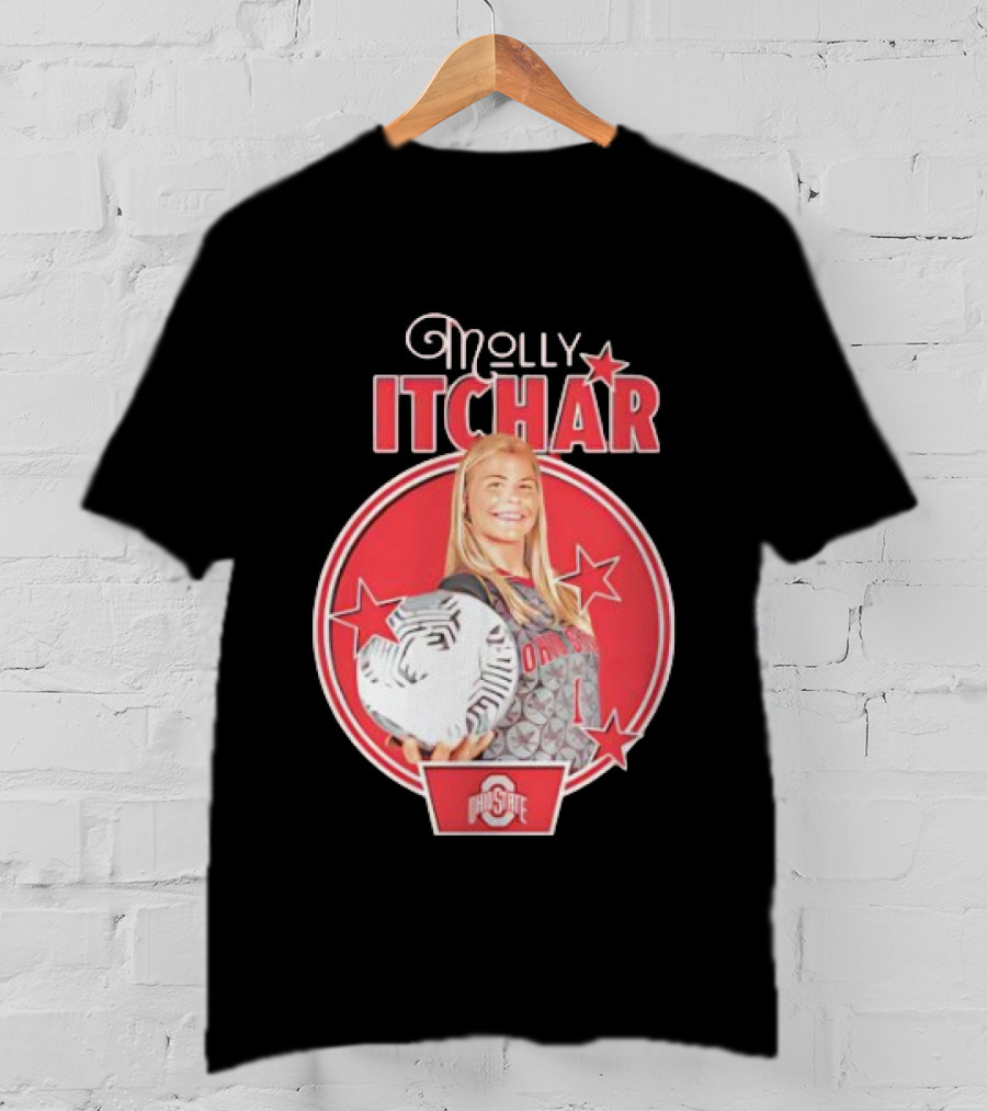 Molly Pritchard Ohio State Soccer Star With Ball And Stars T-Shirt