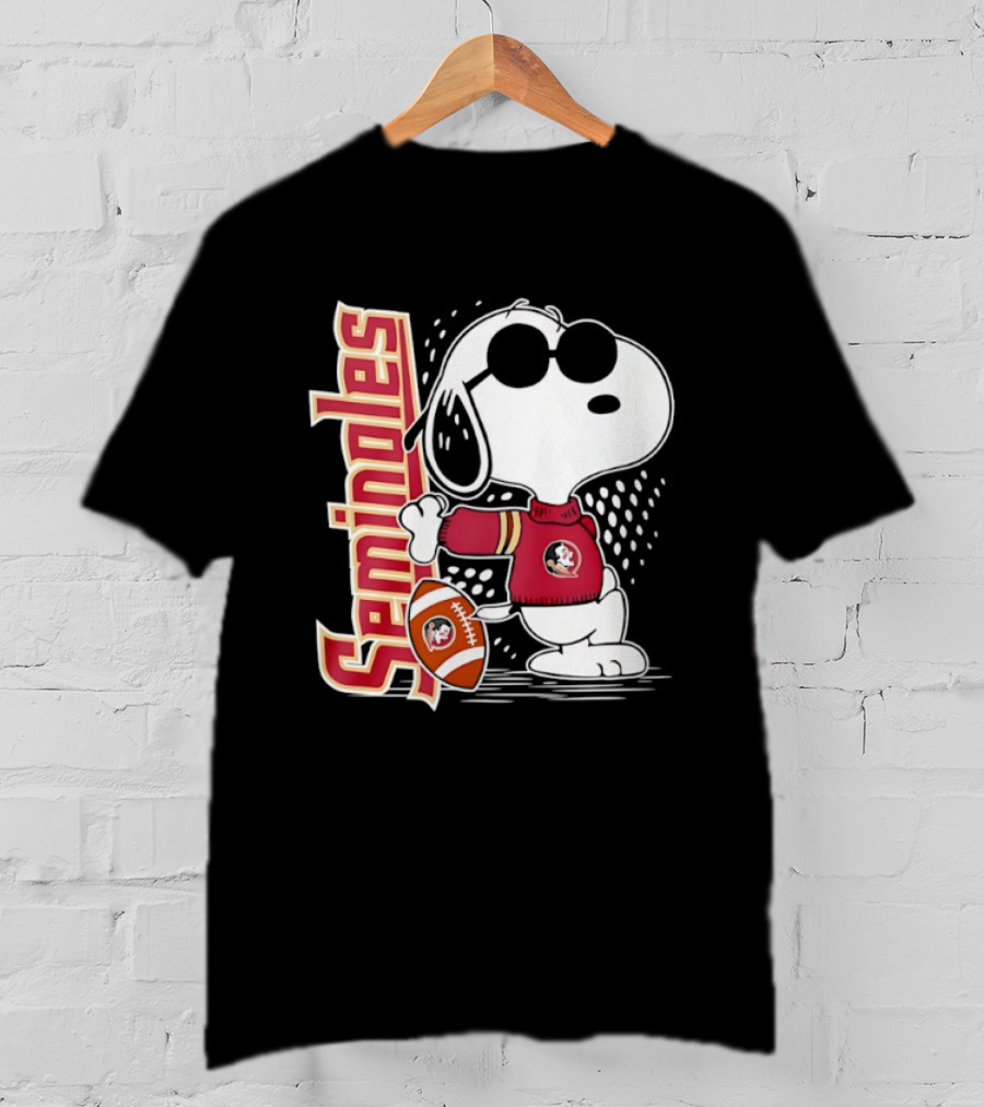 Seminoles Snoopy Joe Cool Football Fan Gear T-Shirt