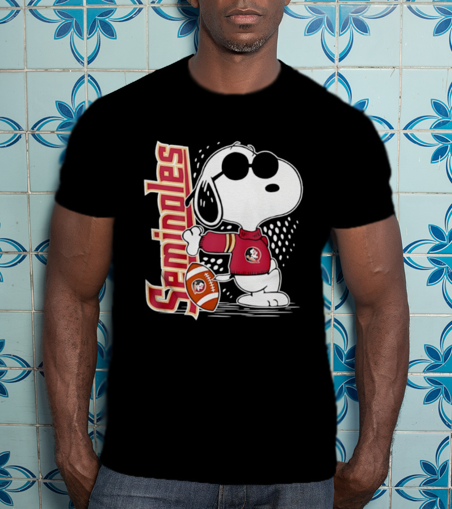 Seminoles Snoopy Joe Cool Football Fan Gear T-Shirt