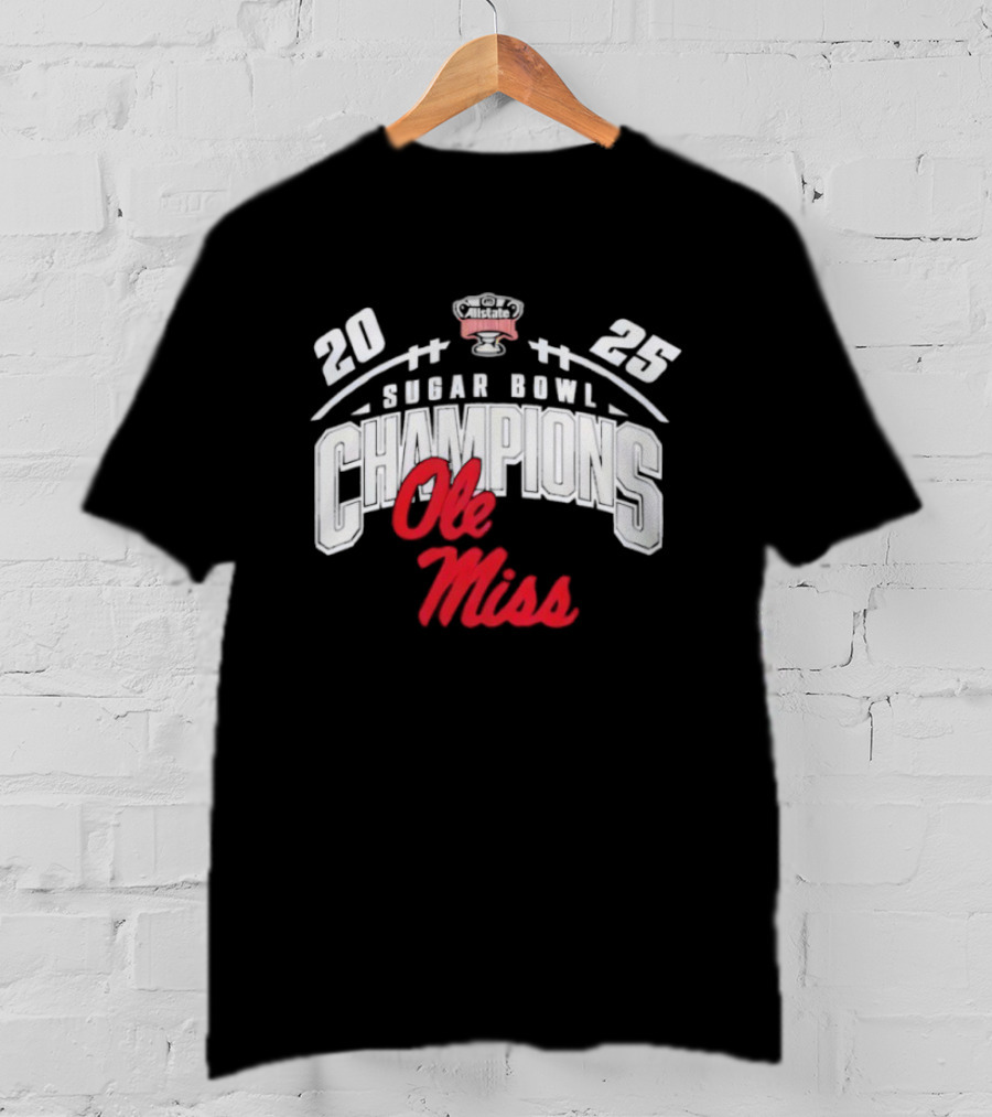 Ole Miss Rebels 2025 Sugar Bowl Champions T-Shirt