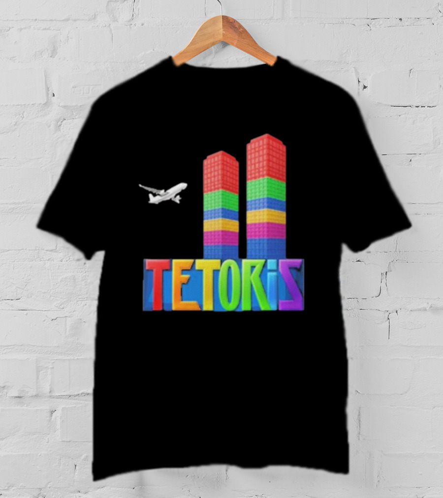 Tetoris Block Towers And Plane T-Shirt