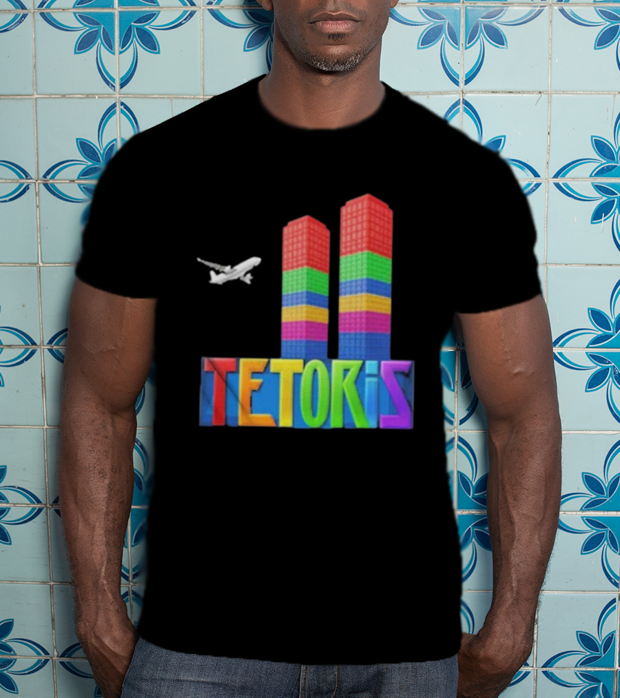 Tetoris Block Towers And Plane T-Shirt