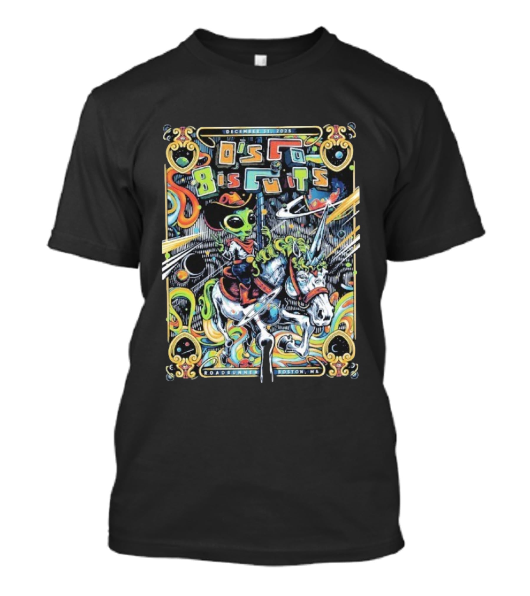 The Disco Biscuits Alien Cowboy Boston December 31 2025 Road Runner Event Night 2 T-Shirt