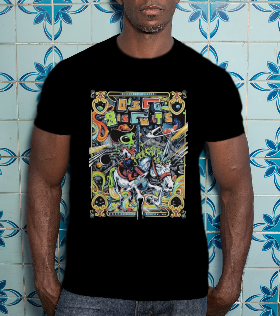 The Disco Biscuits Alien Cowboy Boston December 31 2025 Road Runner Event Night 2 T-Shirt