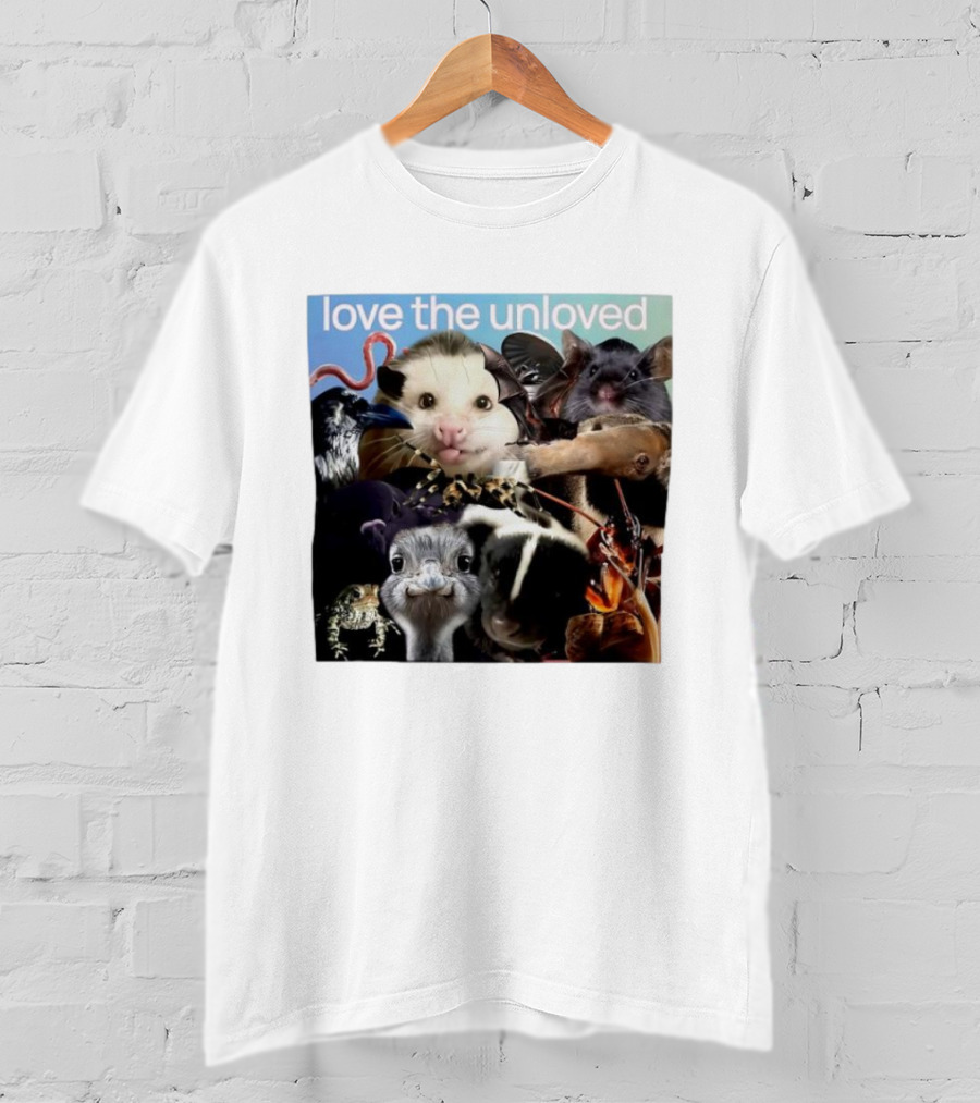Love The Unloved Animal Collage T-Shirt