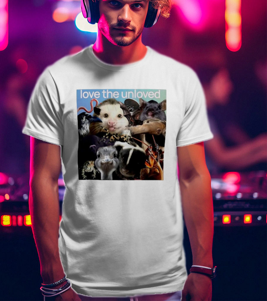 Love The Unloved Animal Collage T-Shirt