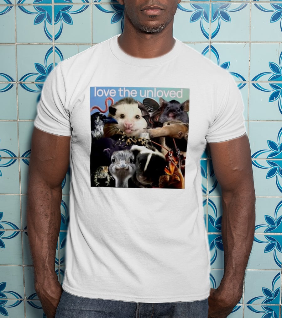 Love The Unloved Animal Collage T-Shirt