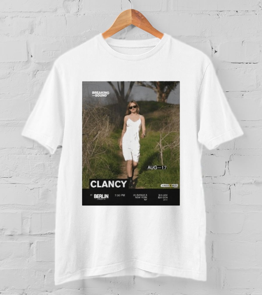 Clancy Breaking Sound Berlin August 17 Event New York Venue Details T-Shirt