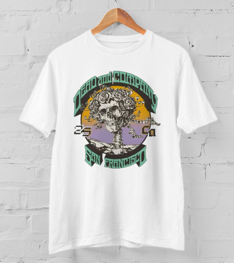 Dead And Company Bertha San Francisco Rose Skull T-Shirt
