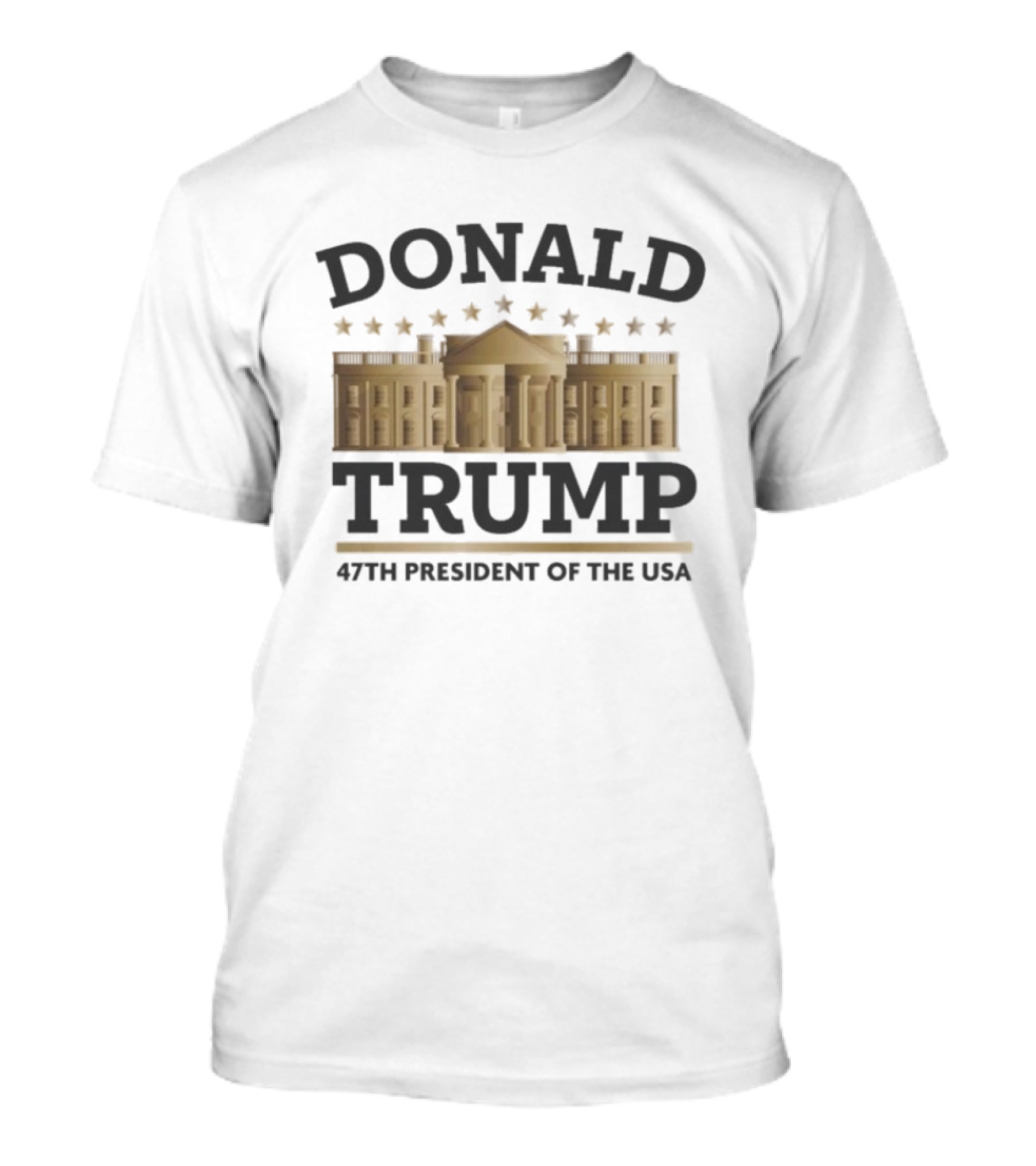 Donald Trump 47th President Of The USA White House Stars T-Shirt