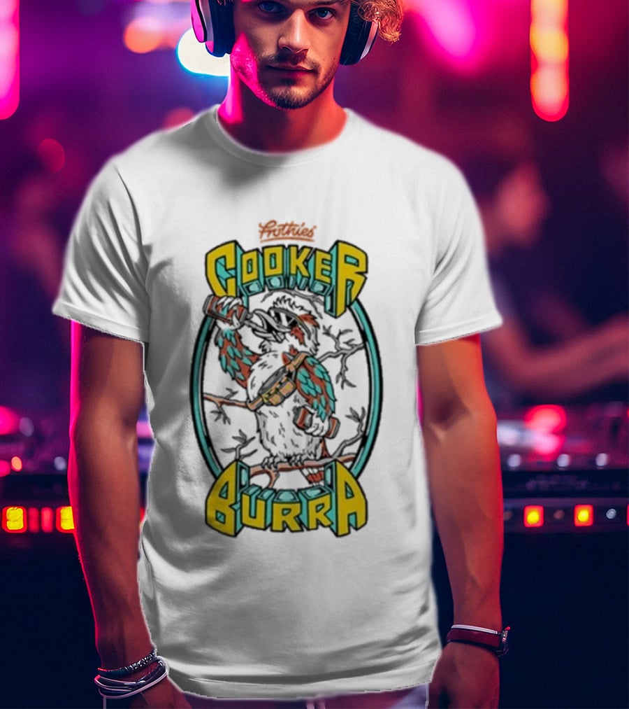 Frothies Kookaburra Beer Parody Cooker Burra T-Shirt