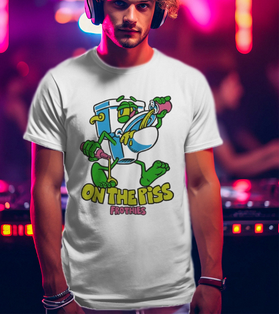Frothies On The Piss Cartoon Style Beer Character Fun Party T-Shirt