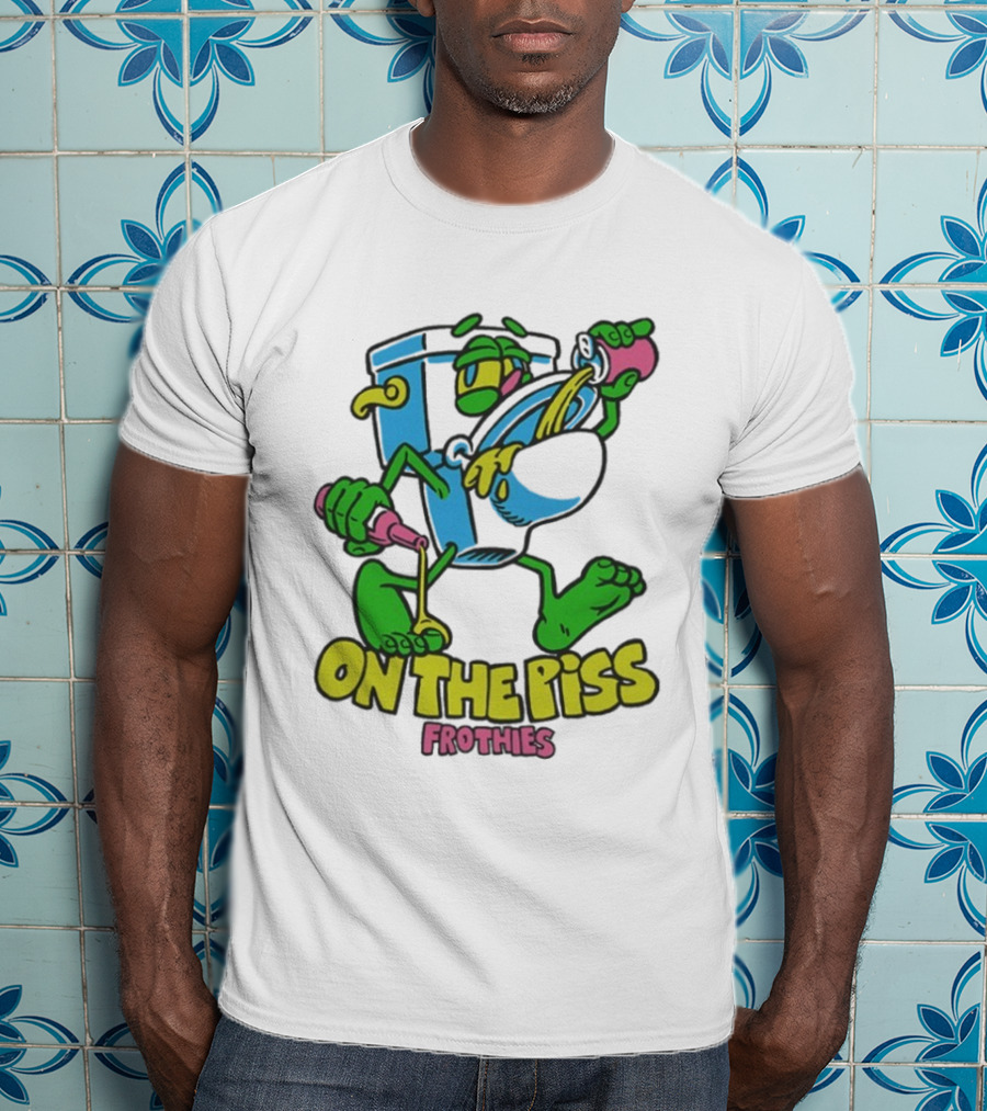 Frothies On The Piss Cartoon Style Beer Character Fun Party T-Shirt