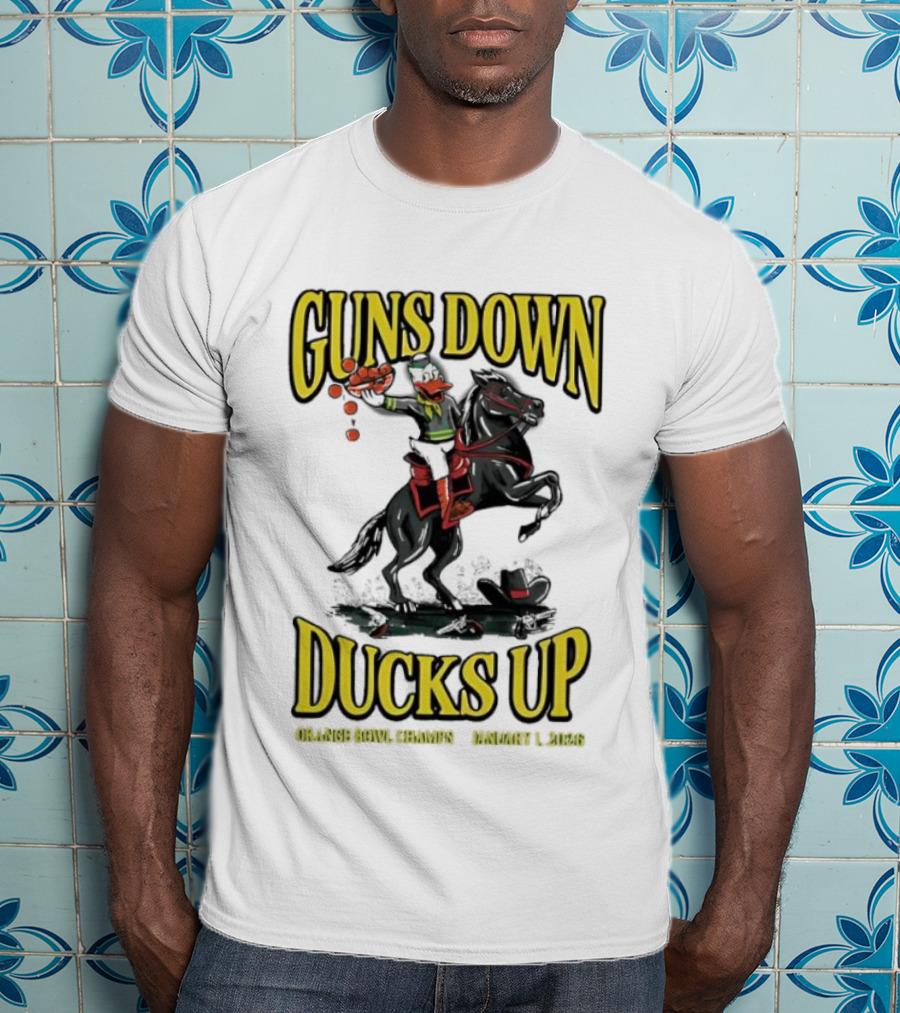 Guns Down Ducks Up Orange Bowl Champs January 1 2026 T-Shirt
