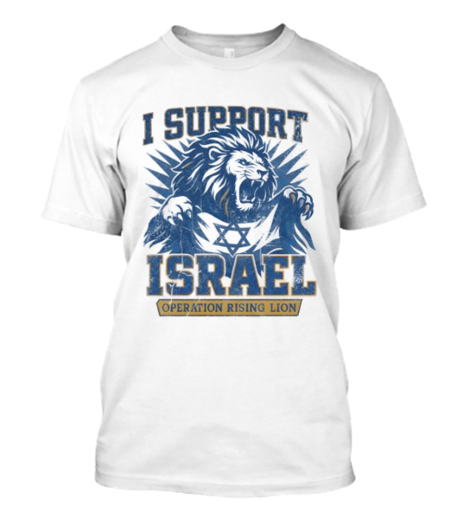 I Support Israel Operation Rising Lion Lionhead T-Shirt
