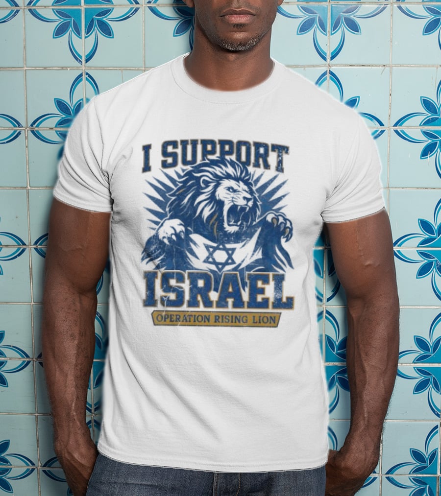 I Support Israel Operation Rising Lion Lionhead T-Shirt