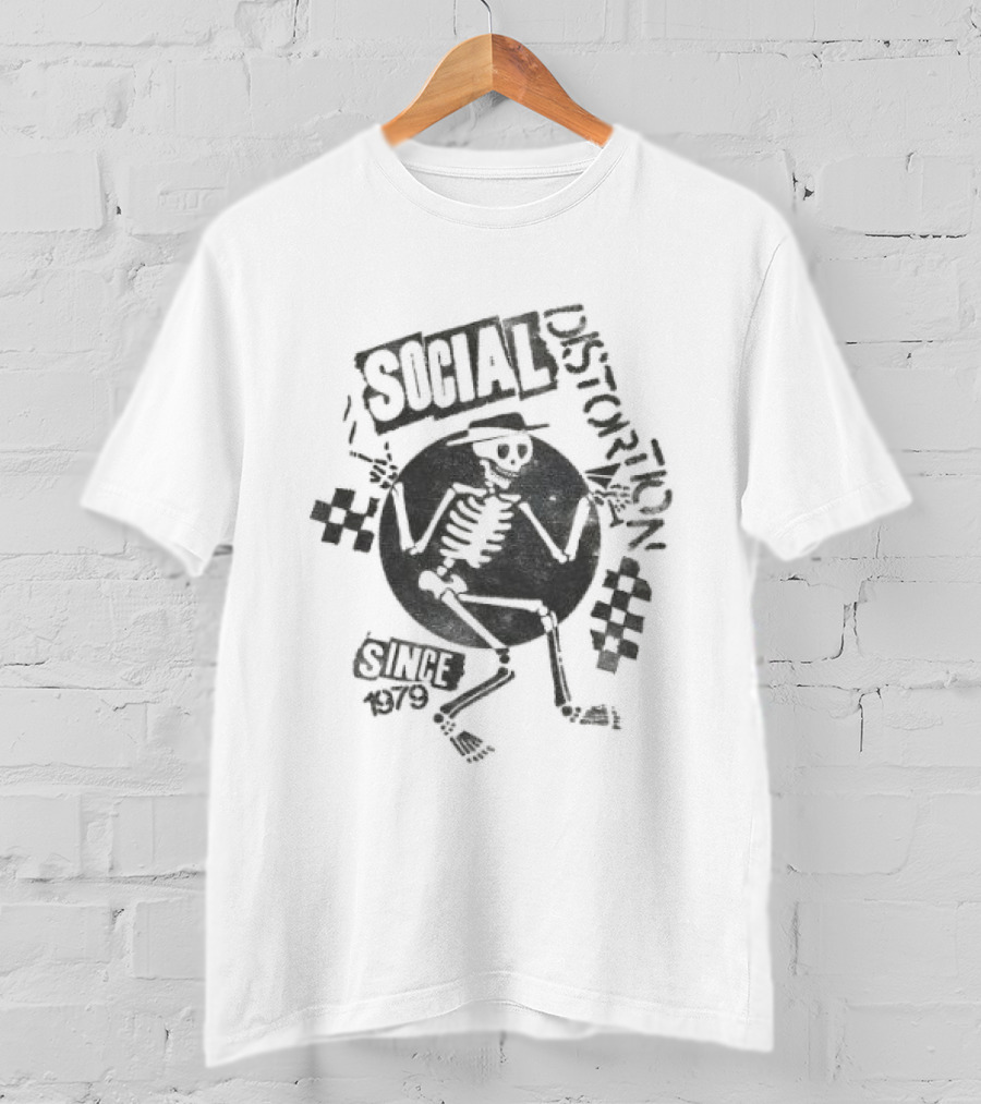 Skeleton Social Distortion Since 1979 Unique Skeleton T-Shirt