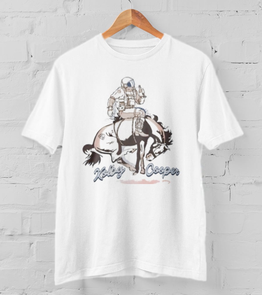 Kolby Cooper Astronaut Cowboy Riding A Rocket 2025 T-Shirt