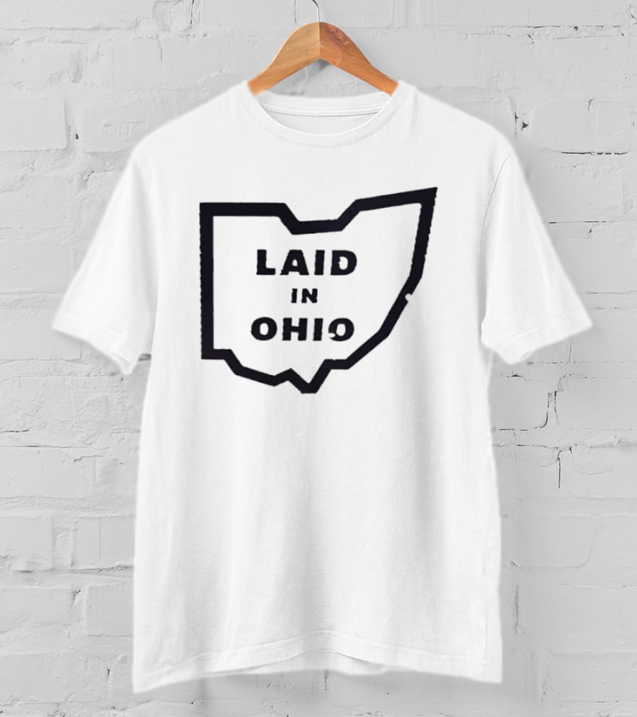 Laid In Ohio Map Ohio State T-Shirt
