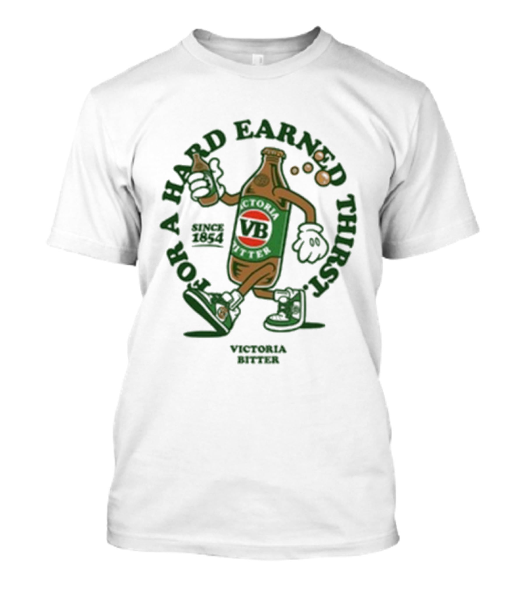 Victor Bravo Stubby Strut Victoria Bitter For A Hard Earned Thirst T-Shirt