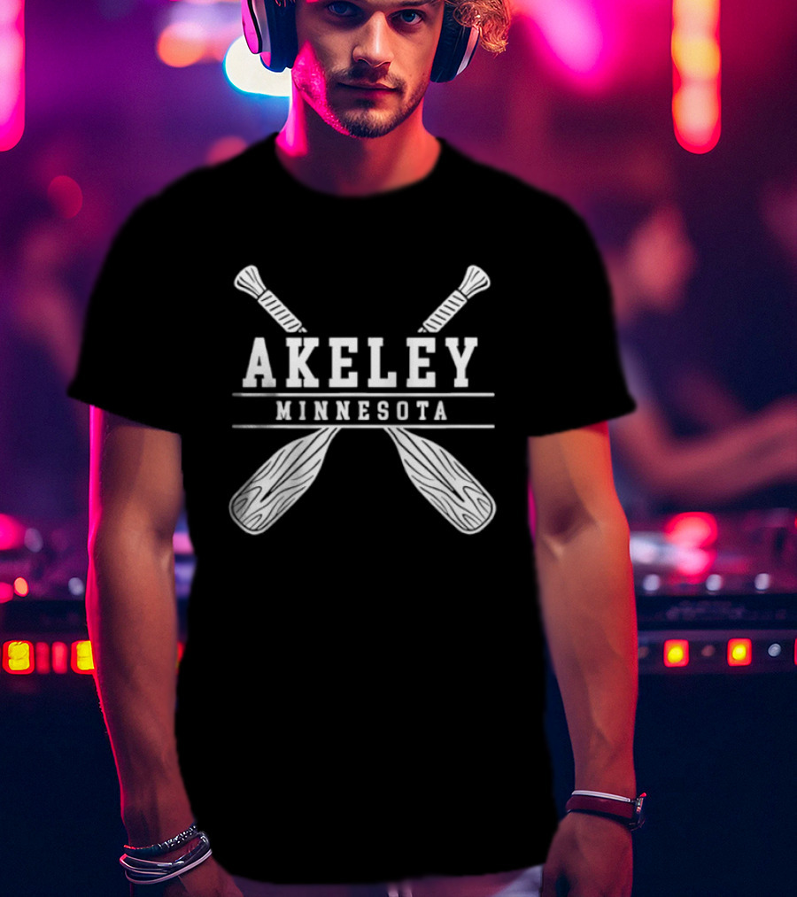 Akeley Minnesota Lake Paddle Adventure Outdoor Nature T-Shirt