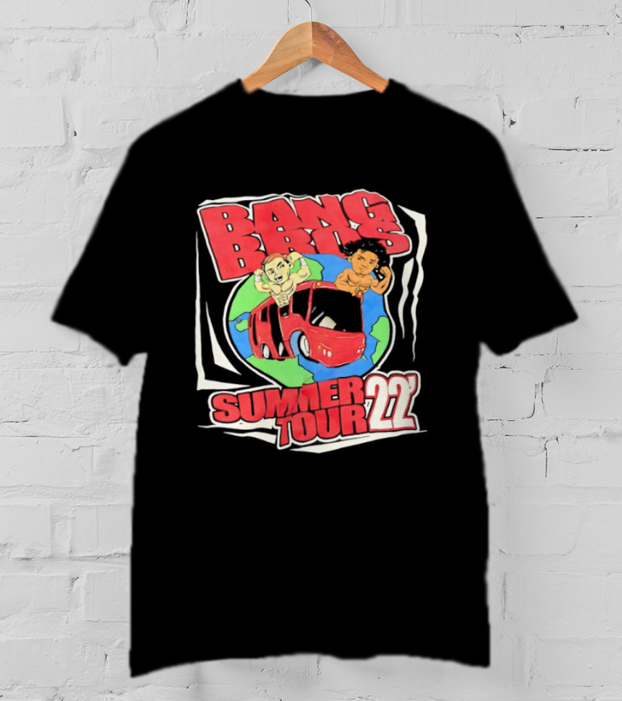 Bang Bros Summer Tour 2022 Globe And Van Adventure T-Shirt