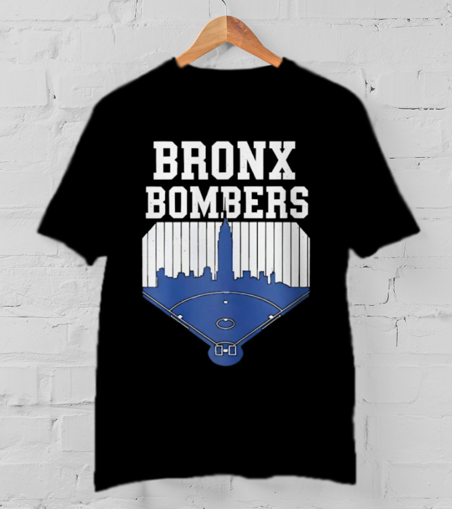 Bronx Bombers Baseball Skyline T-Shirt