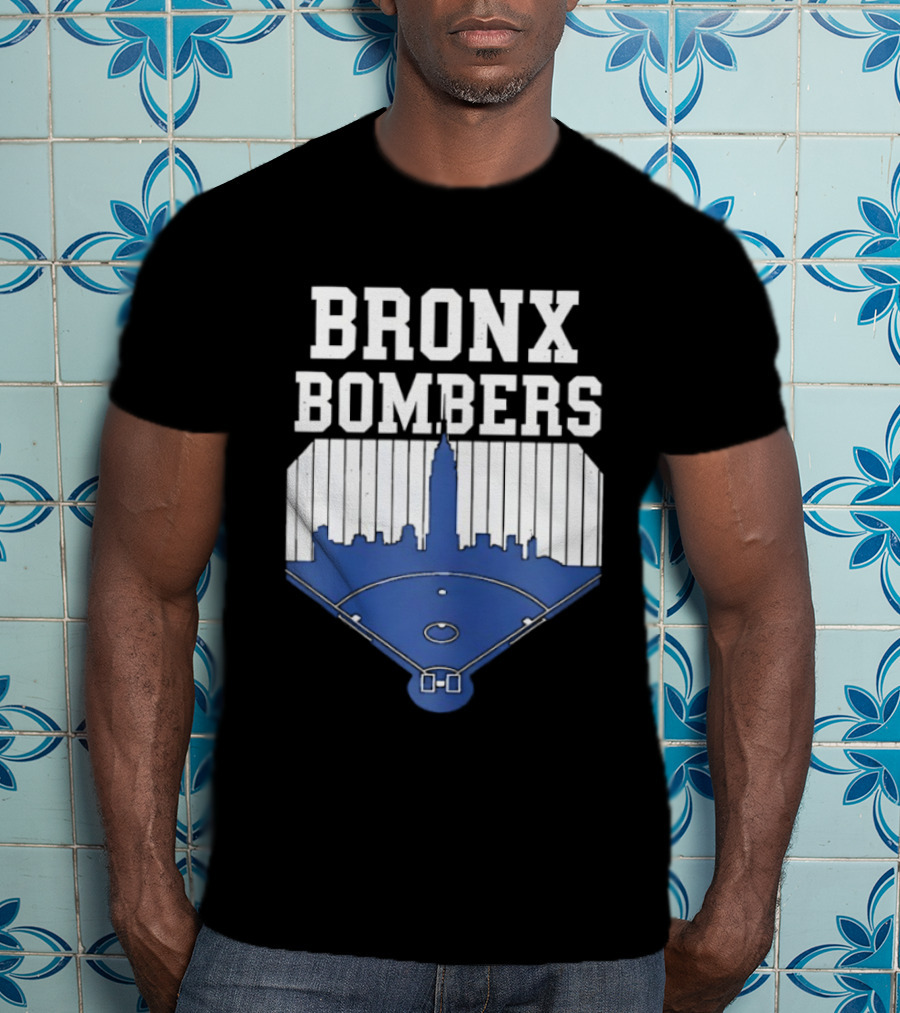 Bronx Bombers Baseball Skyline T-Shirt
