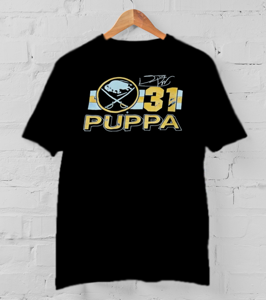 Buffalo Sabres Daren Puppa 31 Signature Hockey Fan T-Shirt