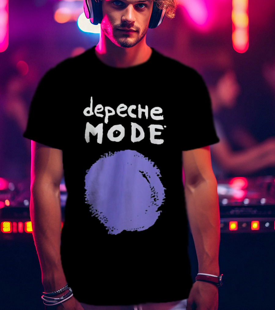 Depeche Mode Devotional Band Purple Circle T-Shirt