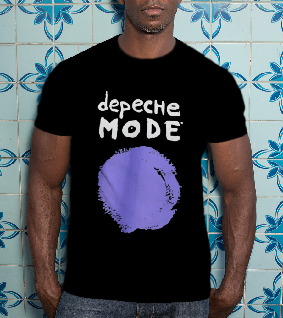 Depeche Mode Devotional Band Purple Circle T-Shirt