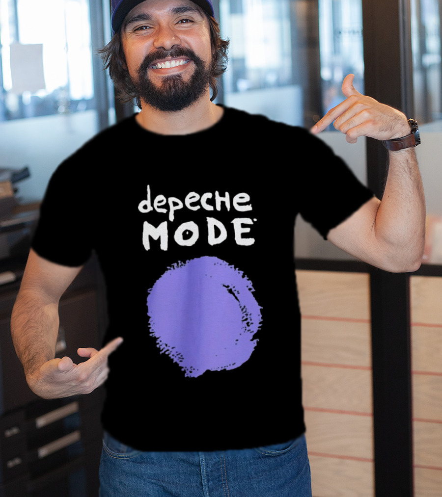 Depeche Mode Devotional Band Purple Circle T-Shirt