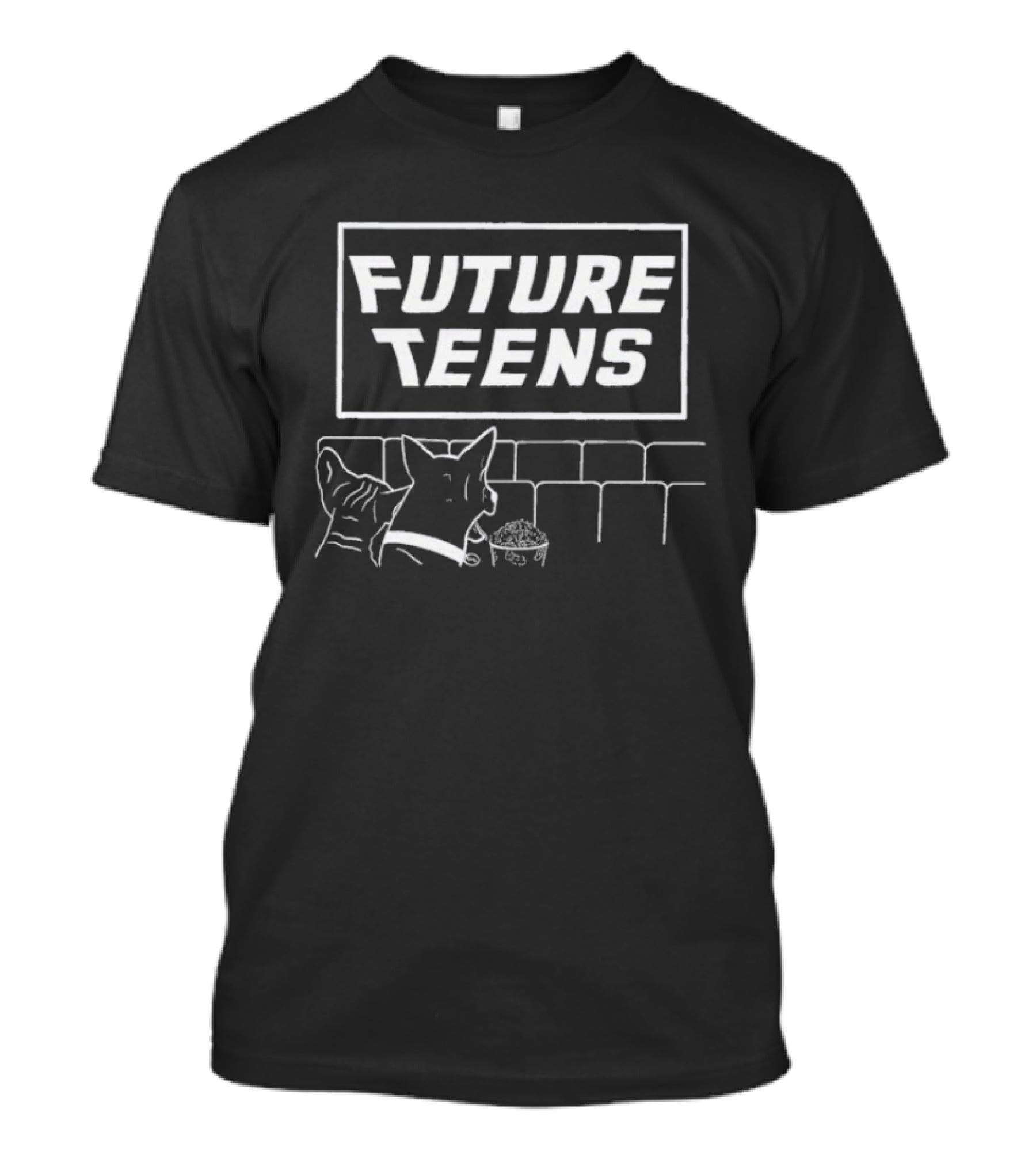 Future Teens Movie Night With Pets T-Shirt